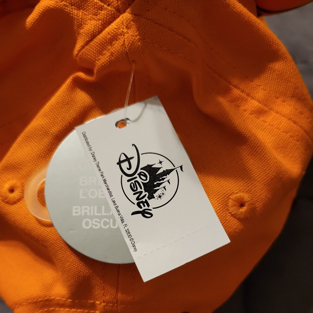 2024 Disney Park Mickey Mouse Ears Orange Pumpkin Glow In Dark Adult Hat Cap 🎃 - Picture 4 of 6